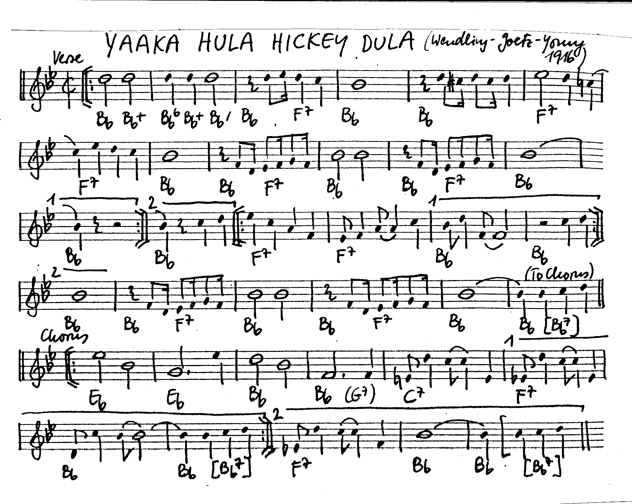 yaaka hula hicky dula leadsheet – book us for your next 20s or gatsby event